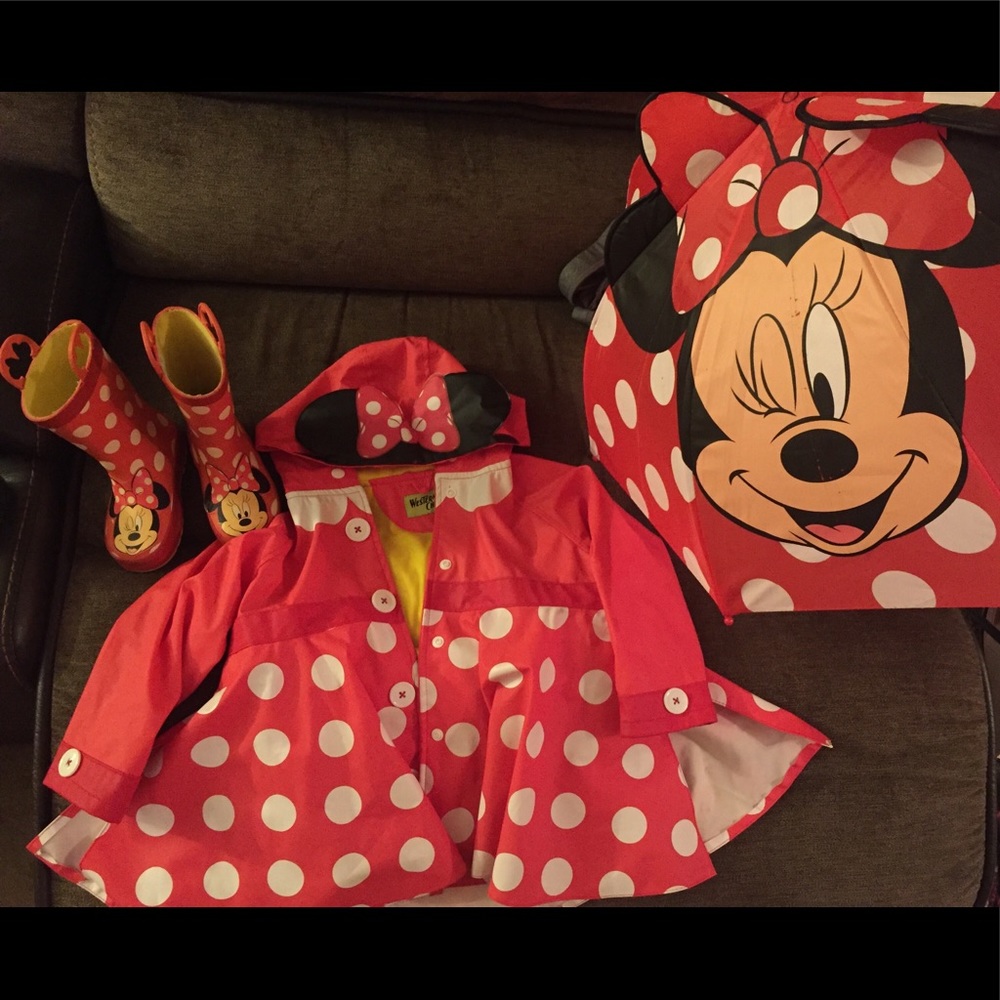 Western Chief Minnie rain coat, boots, umbrella